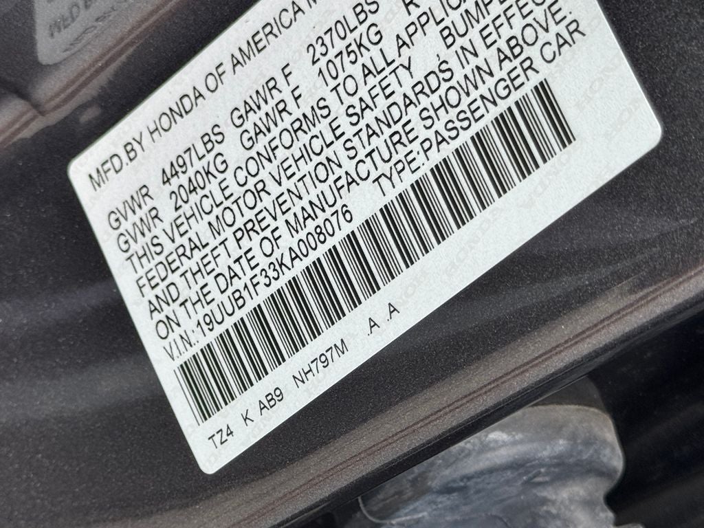 2019 Acura TLX 2.4L