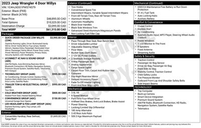 2023 Jeep Wrangler Willys