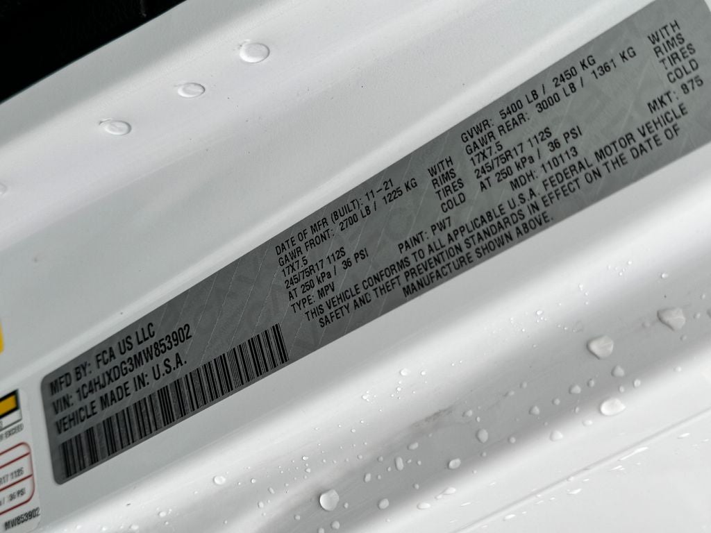 2021 Jeep Wrangler Unlimited Sport S