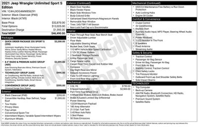 2021 Jeep Wrangler Unlimited Sport S