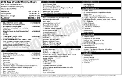 2022 Jeep Wrangler Unlimited Sport S