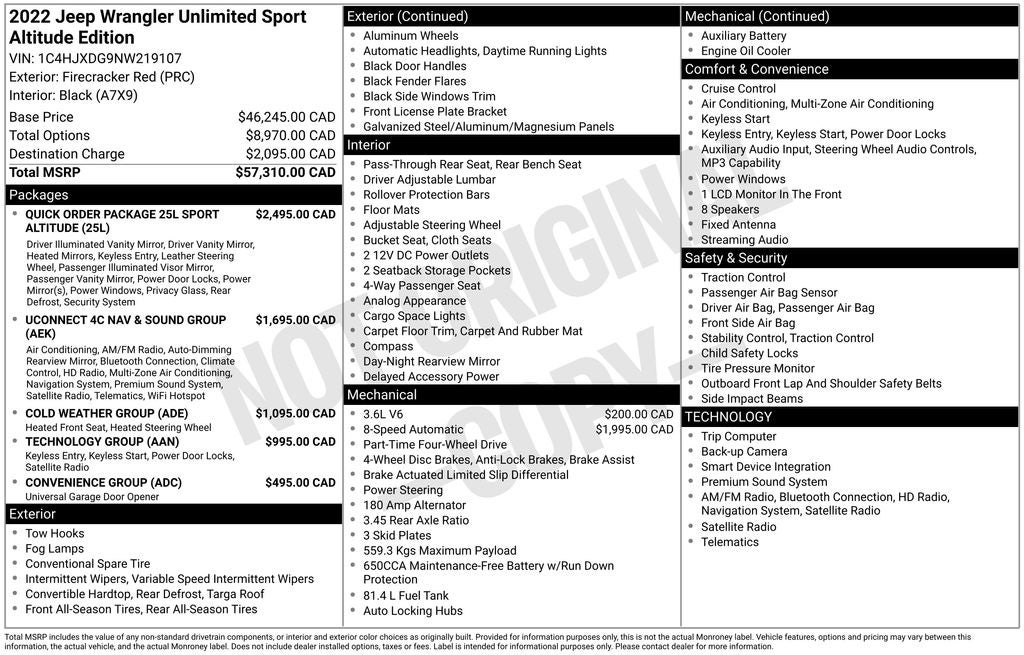 2022 Jeep Wrangler Unlimited Sport Altitude