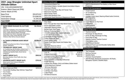 2021 Jeep Wrangler Unlimited Sport Altitude