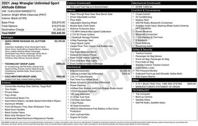 2021 Jeep Wrangler Unlimited Sport Altitude