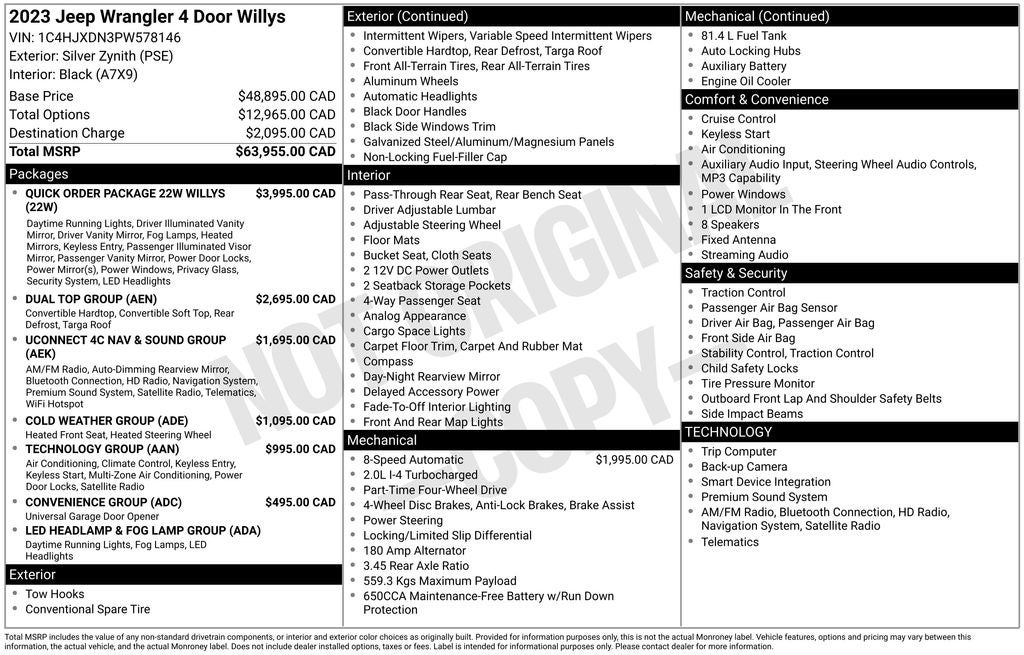 2023 Jeep Wrangler Willys