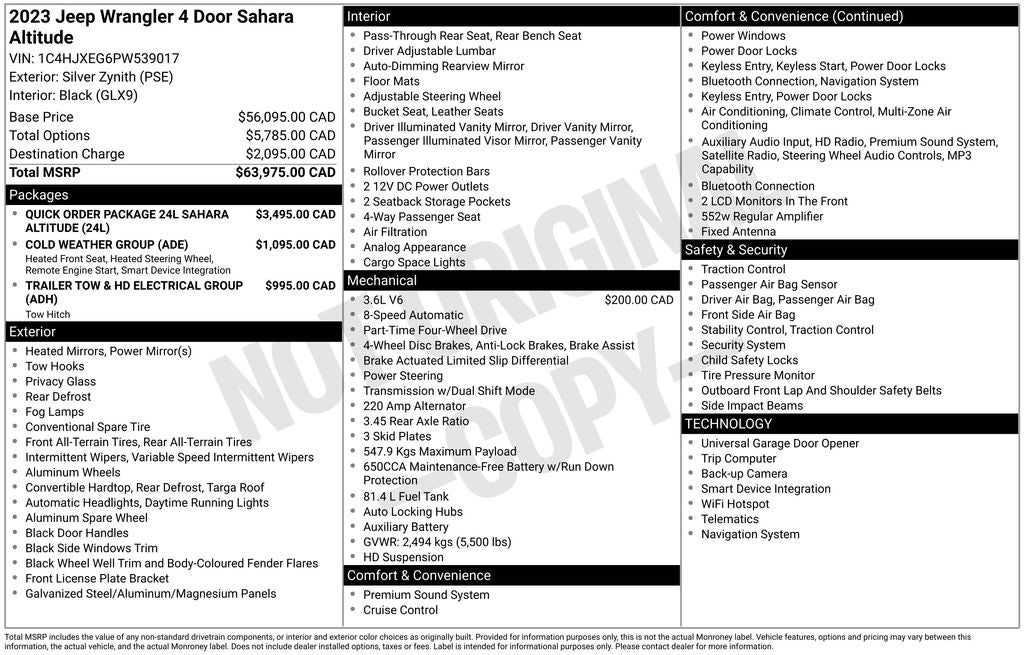2023 Jeep Wrangler Sahara