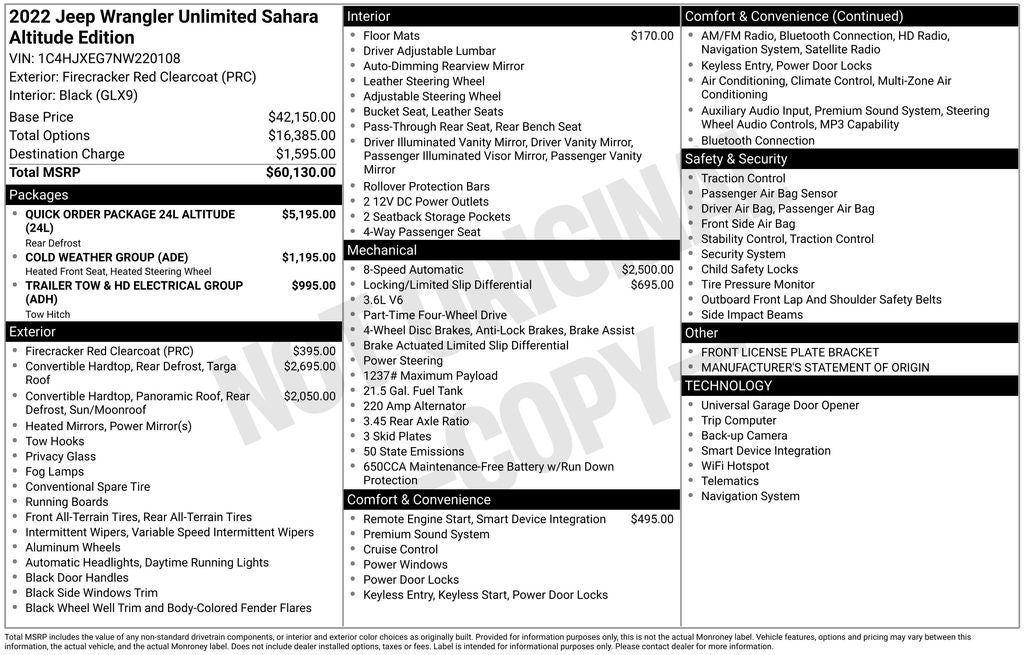 2022 Jeep Wrangler Unlimited Sahara Altitude