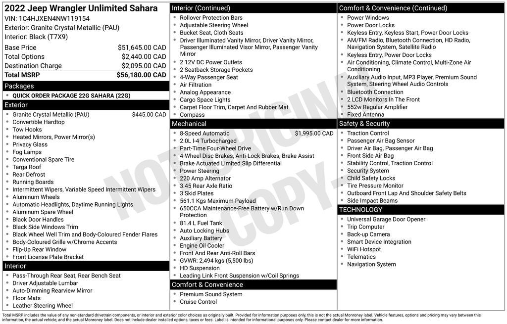 2022 Jeep Wrangler Unlimited Sahara