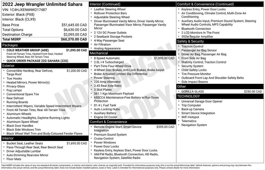 2022 Jeep Wrangler Unlimited Sahara