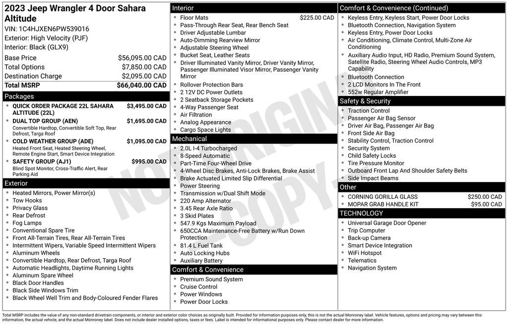 2023 Jeep Wrangler Altitude