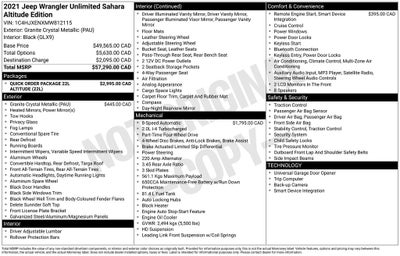 2021 Jeep Wrangler Unlimited Sahara Altitude