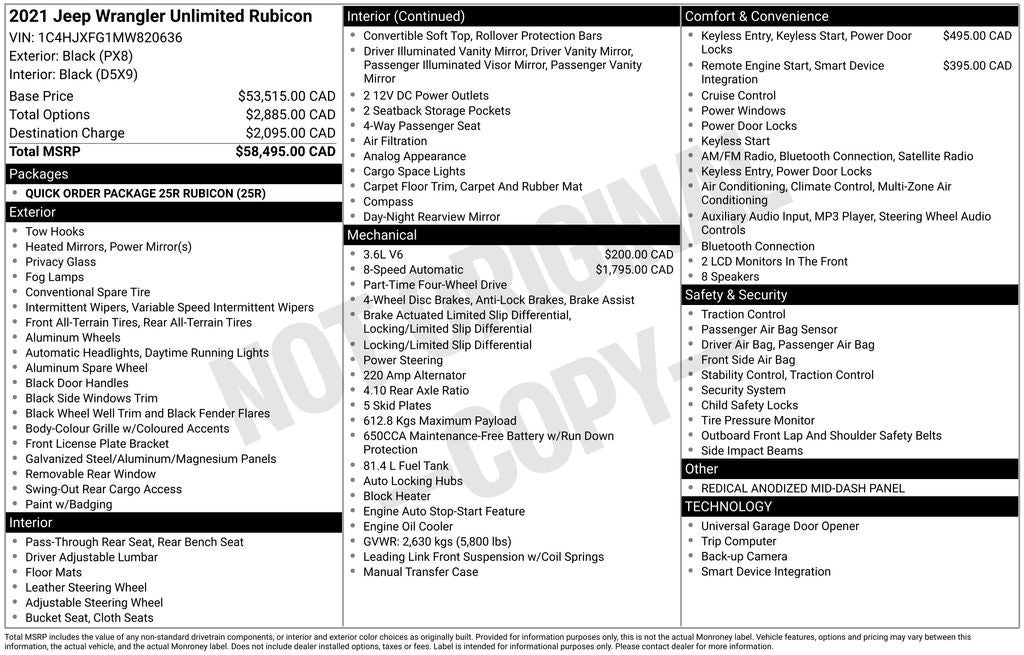 2021 Jeep Wrangler Unlimited Rubicon
