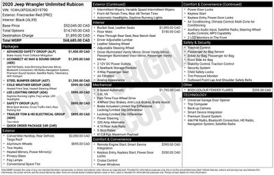 2020 Jeep Wrangler Unlimited Rubicon