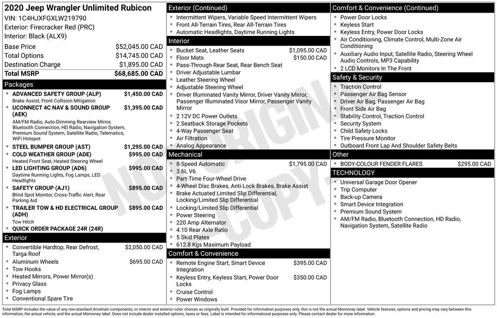 2020 Jeep Wrangler Unlimited Rubicon