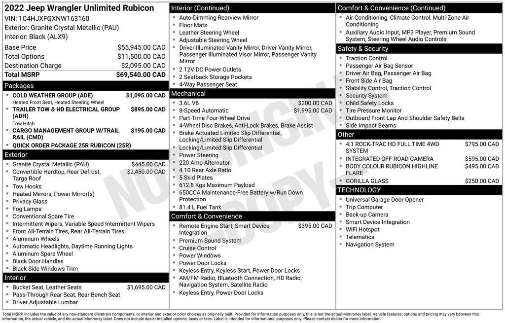 2022 Jeep Wrangler Unlimited Rubicon