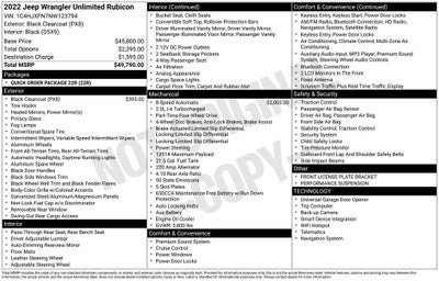 2022 Jeep Wrangler Unlimited Rubicon
