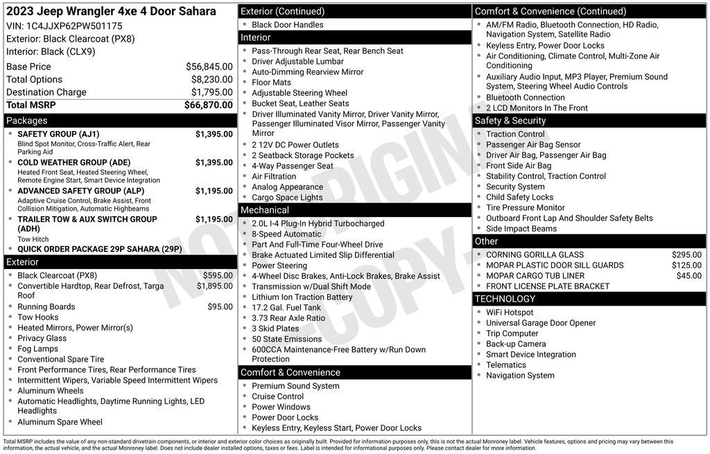 2023 Jeep Wrangler Sahara 4xe