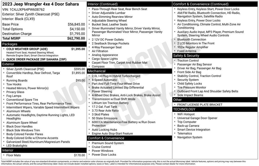 2023 Jeep Wrangler Sahara 4xe