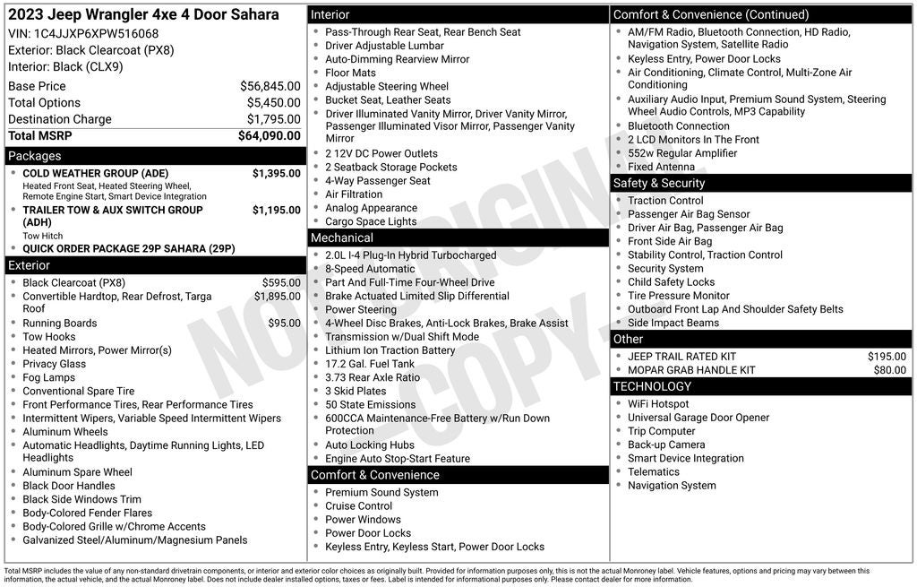2023 Jeep Wrangler Sahara 4xe
