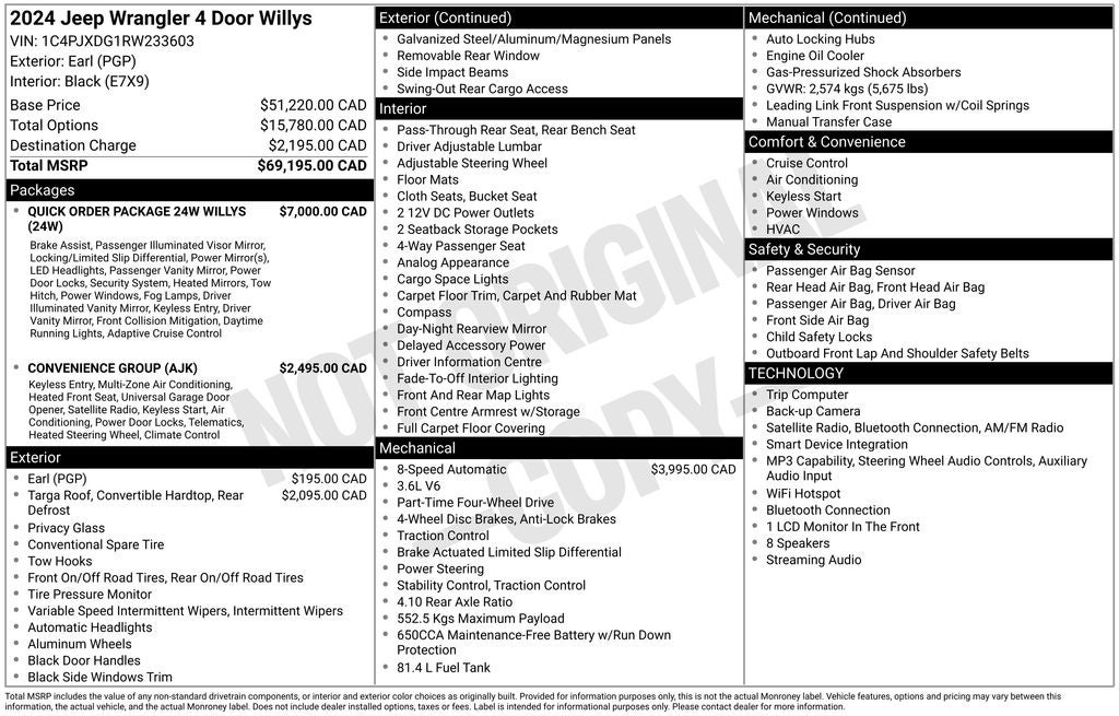 2024 Jeep Wrangler Willys