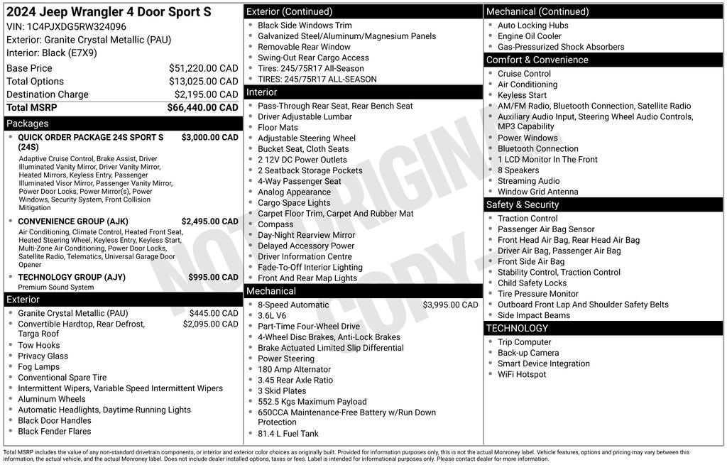 2024 Jeep Wrangler Sport S