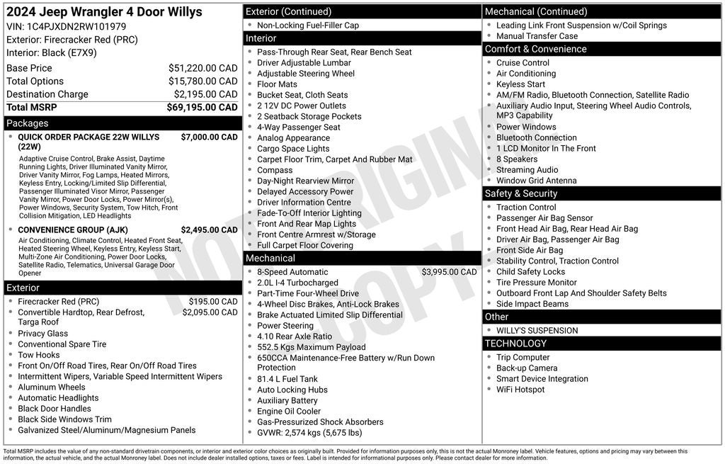 2024 Jeep Wrangler Willys