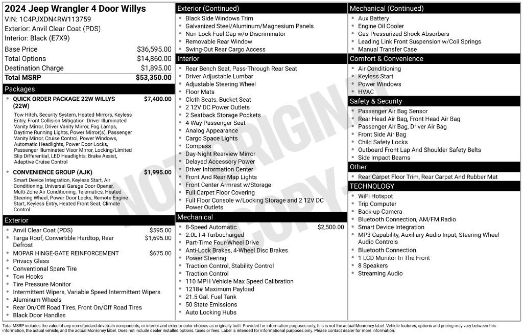 2024 Jeep Wrangler Sport