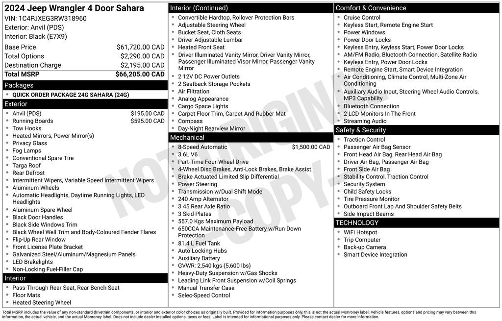 2024 Jeep Wrangler Sahara