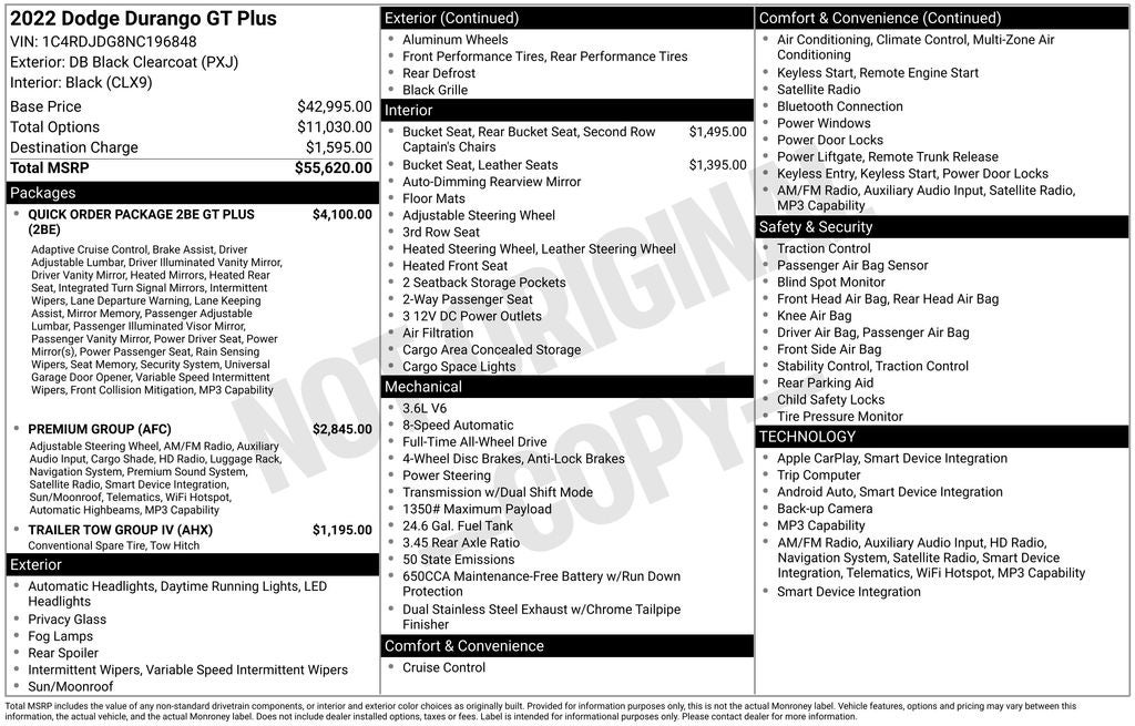 2022 Dodge Durango GT Plus