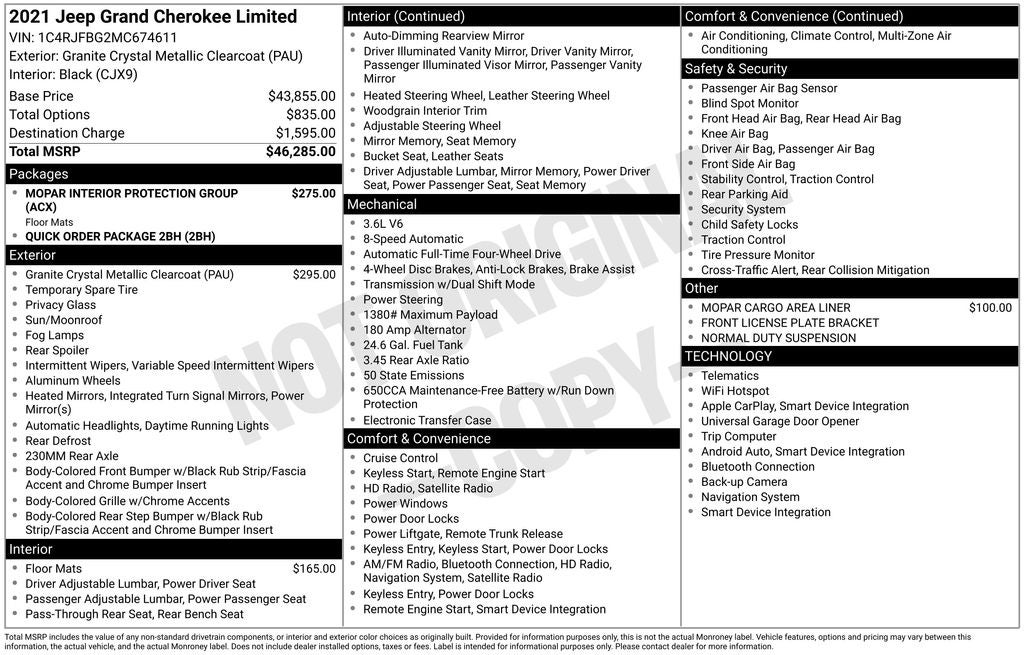 2021 Jeep Grand Cherokee Limited