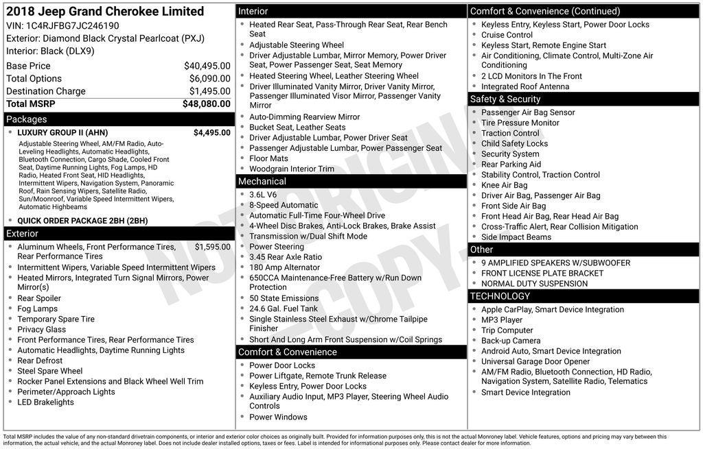 2018 Jeep Grand Cherokee Limited