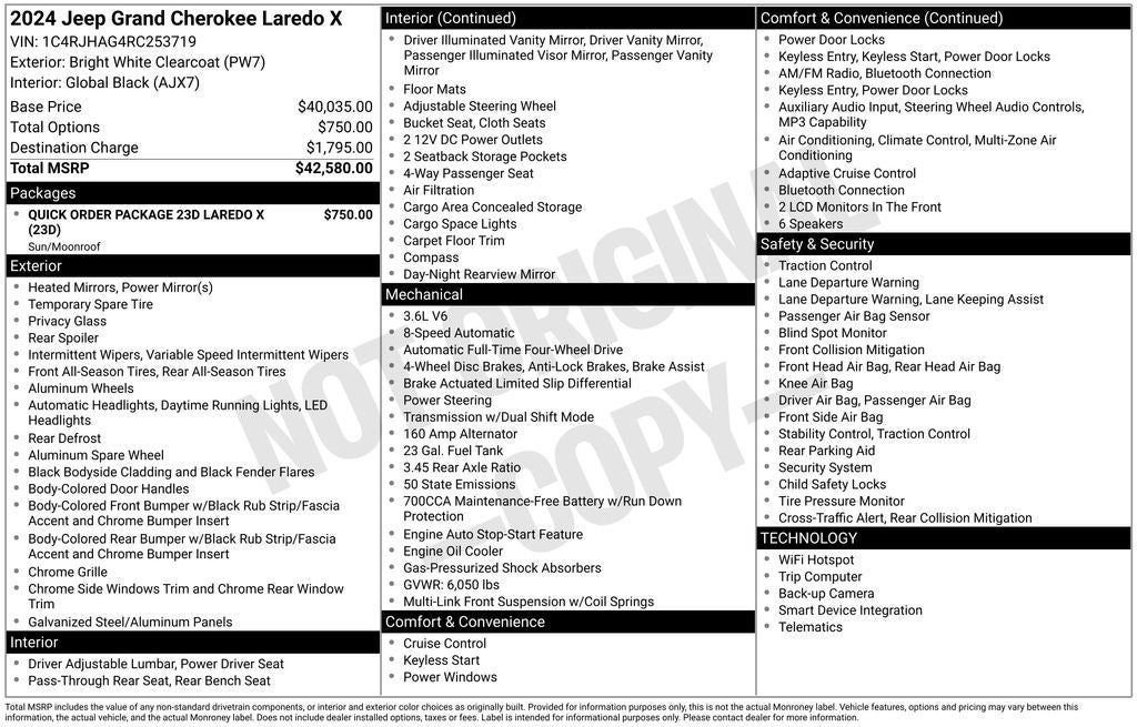 2024 Jeep Grand Cherokee Laredo X