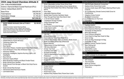 2024 Jeep Grand Cherokee Altitude X