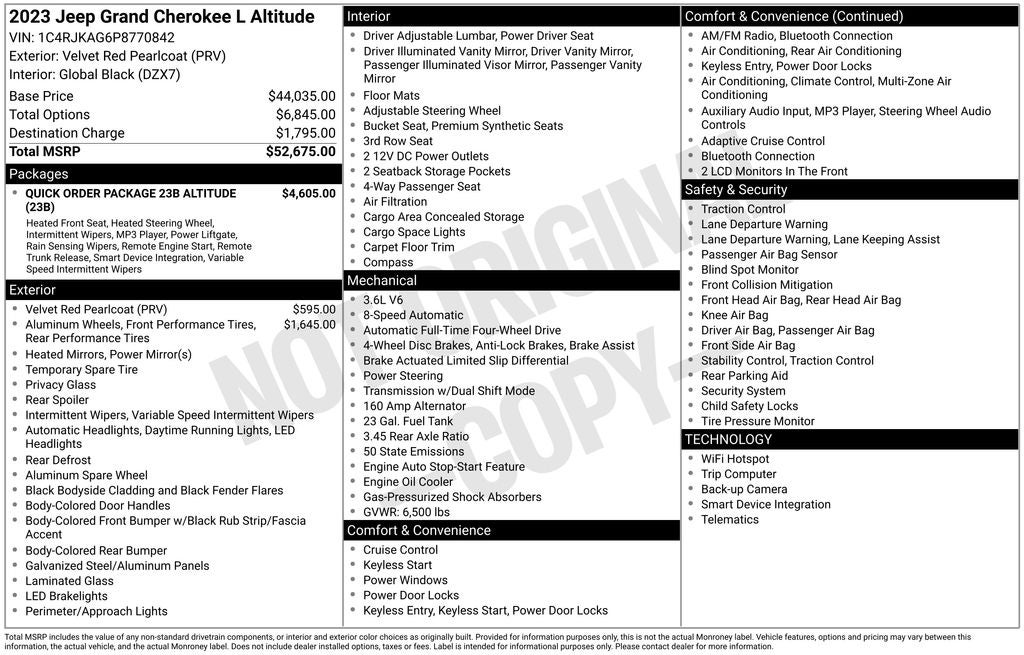 2023 Jeep Grand Cherokee L Altitude