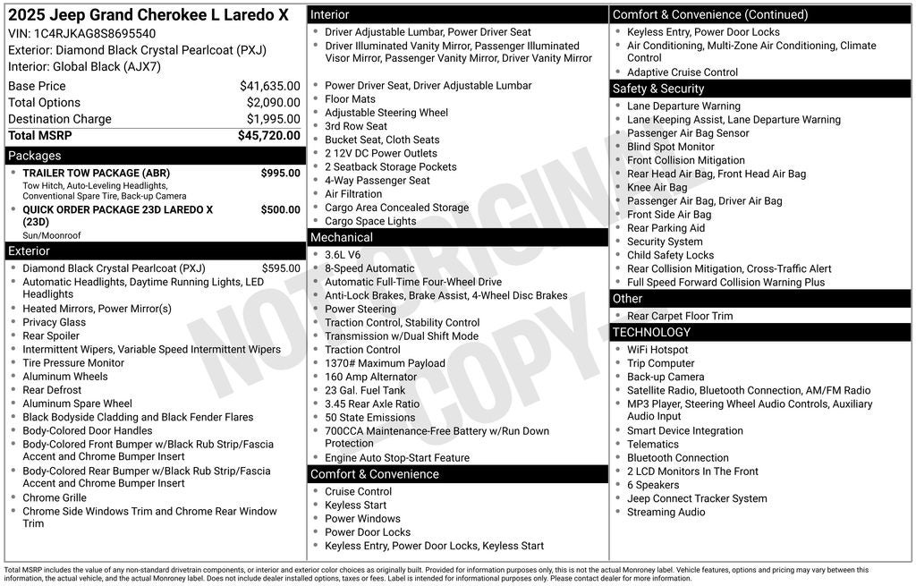 2025 Jeep Grand Cherokee L Laredo