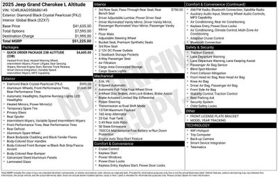 2025 Jeep Grand Cherokee L Altitude