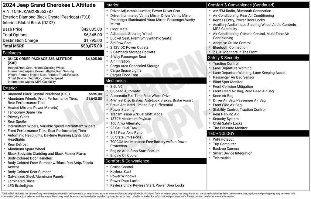 2024 Jeep Grand Cherokee L Altitude