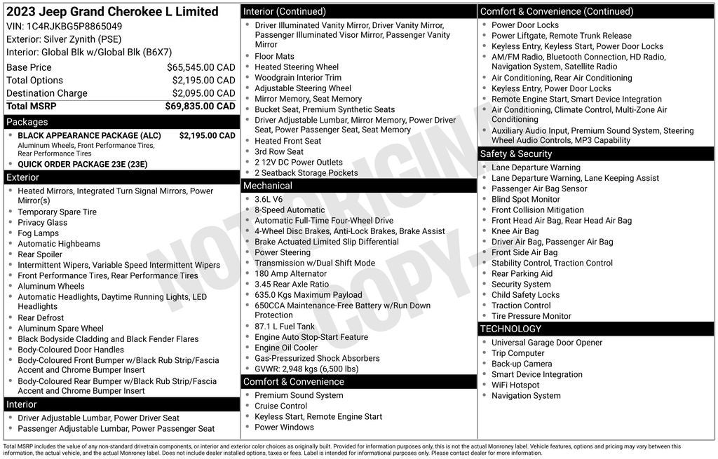 2023 Jeep Grand Cherokee L Limited