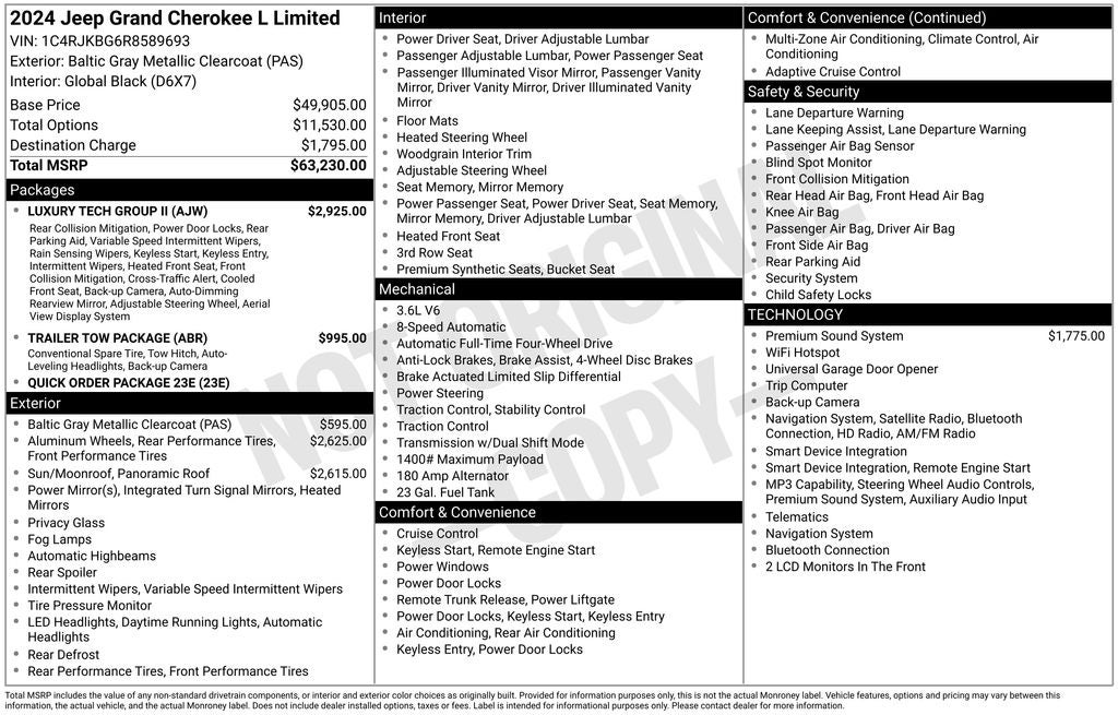 2024 Jeep Grand Cherokee L Limited