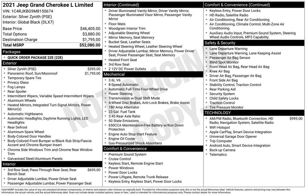 2021 Jeep Grand Cherokee L Limited