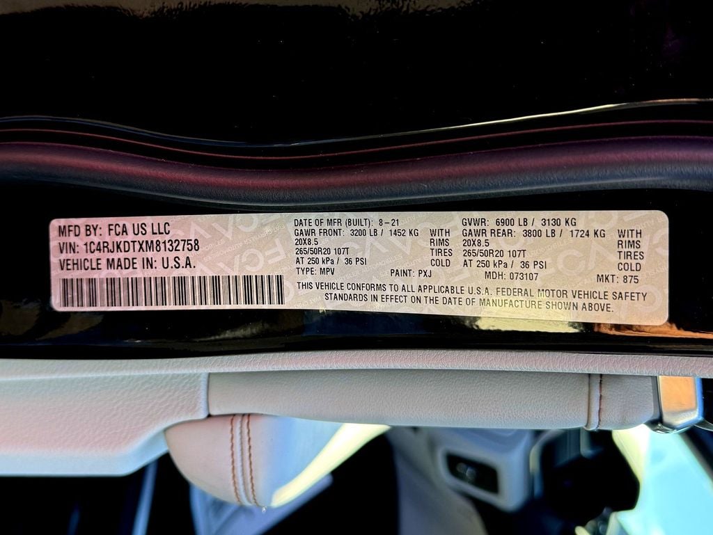 2021 Jeep Grand Cherokee L Overland