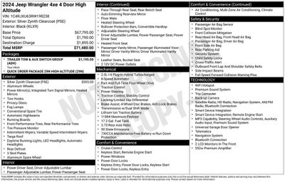 2024 Jeep Wrangler High Altitude 4xe