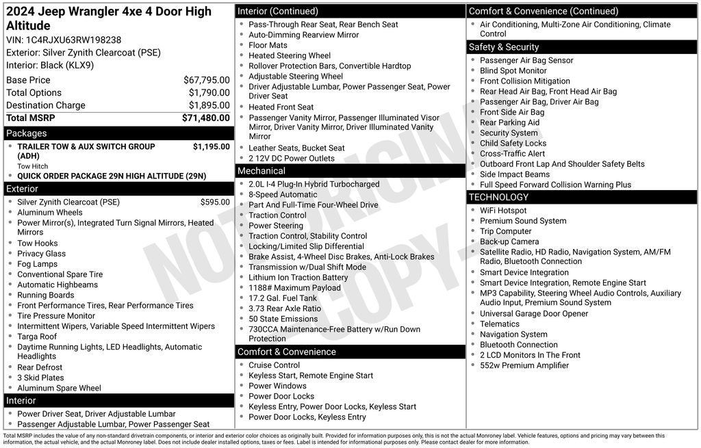 2024 Jeep Wrangler High Altitude 4xe