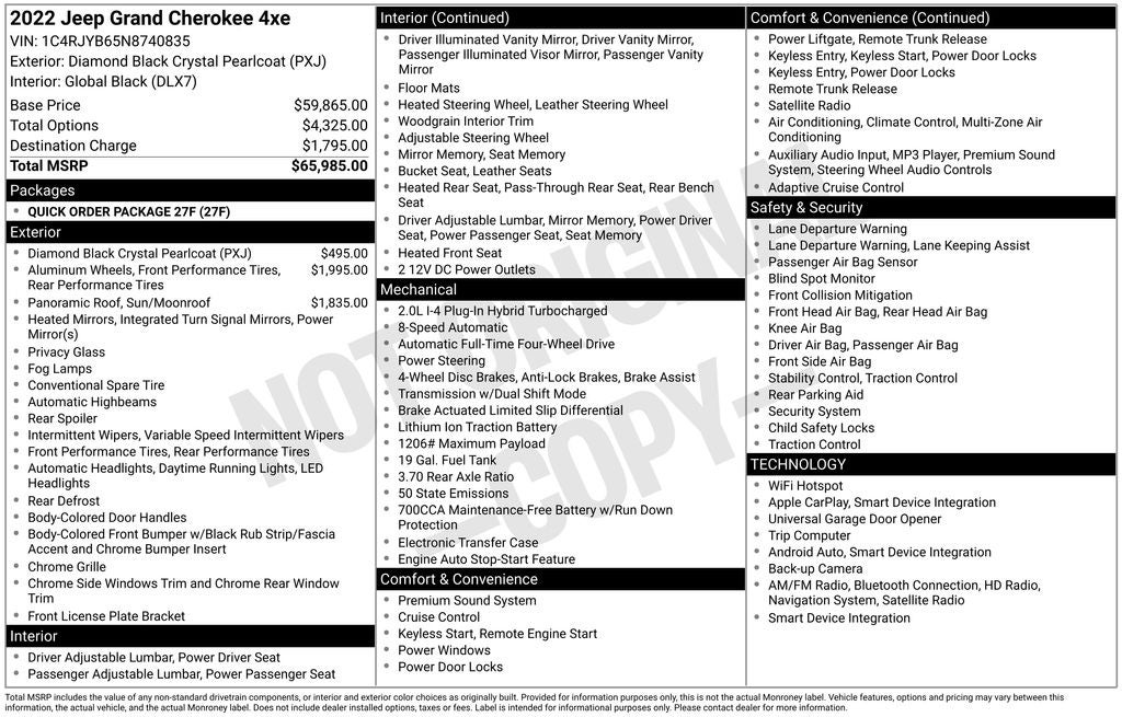 2022 Jeep Grand Cherokee 4xe