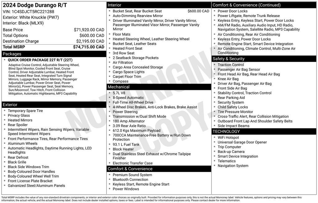 2024 Dodge Durango R/T Plus