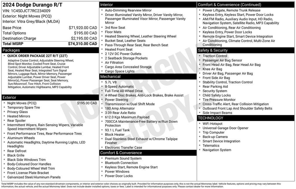 2024 Dodge Durango R/T Plus