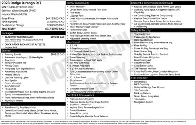2023 Dodge Durango R/T Plus