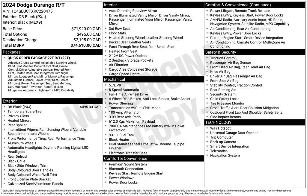 2024 Dodge Durango R/T Plus