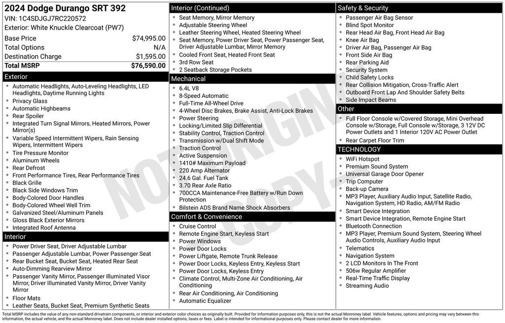 2024 Dodge Durango SRT 392