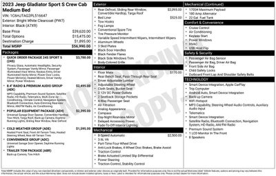 2023 Jeep Gladiator Sport S